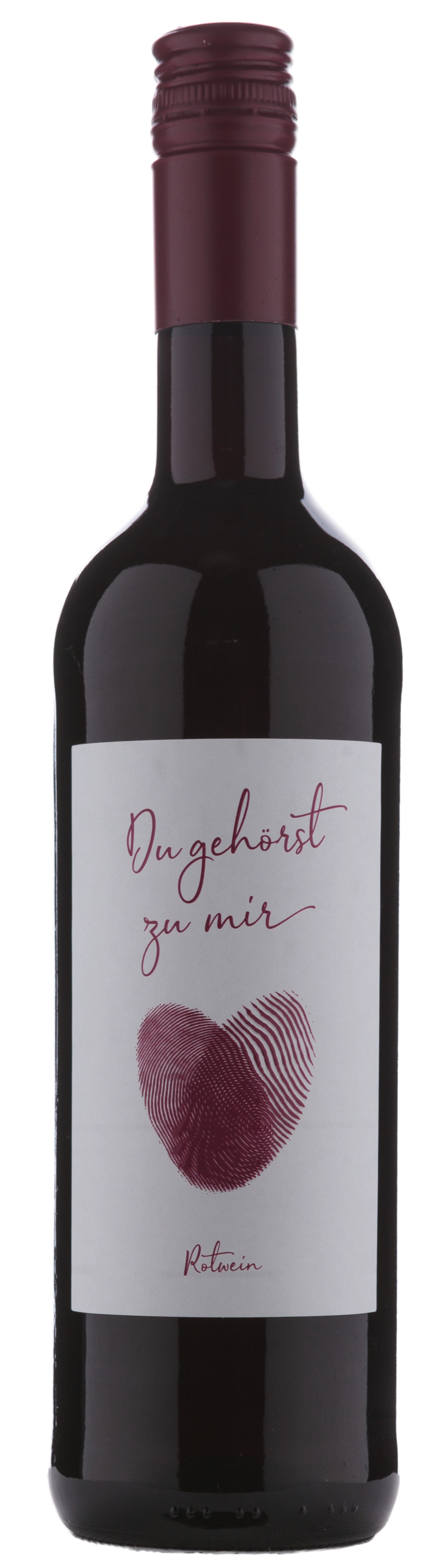Weinflasche Du gehörst zu mir