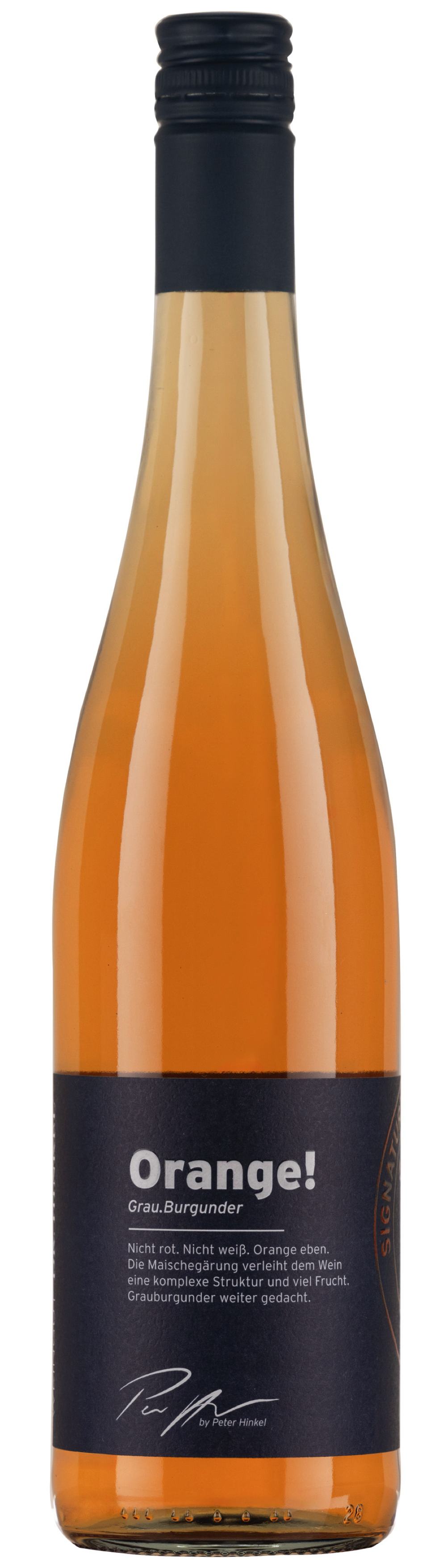 Weinflasche Orange! - Grauburgunder