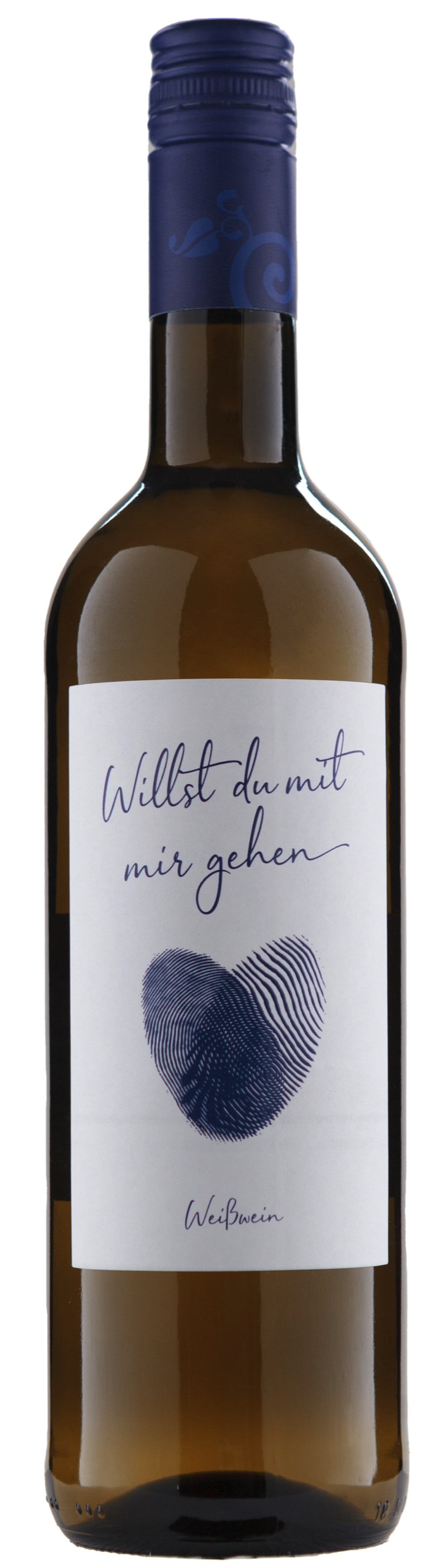 Weinflasche Willst Du mit mir gehen