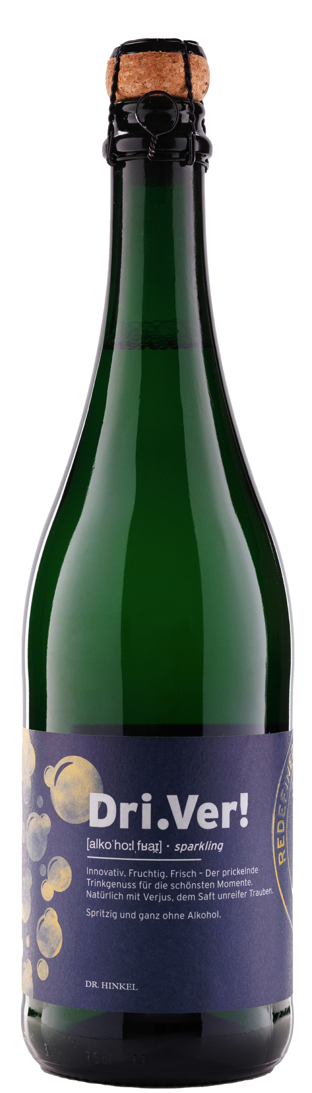 Sektflasche Dri.Ver! Sparkling alkoholfrei